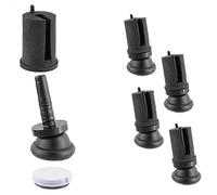 Wagner QuickClick® Patins de Chaise réversibles Feutre de Laine + Plastique - Silencer Duo - Lot de 4 à insérer dans Les Tubes Ronds - intérieur Ø 17 mm/extérieur Ø 20 mm -Made en Allemagne-15782300