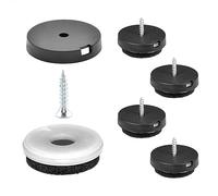 Wagner QuickClick® Patins en Feutre de et chaises - Lot de 4 à Visser I 4X Base + vis + Insert Changeable - Robuste Naturel - Made en Allemagne