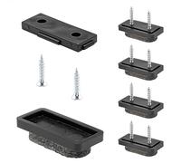 Wagner QuickClick® Patins en Feutre de Laine pour Meubles et chaises - Lot de 4 à Visser I 4X Base + 8X vis + 4X Insert Changeable - Ultrasoft - 32 x 15 mm - Made en Allemagne - 15782800