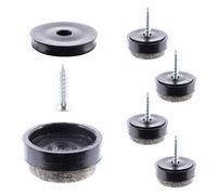Wagner QuickClick® Patins en Feutre pour Meubles et chaises - Lot de 4 à Visser I 4X Base + vis + Insert Changeable - Feutre de Laine Ultrasoft - diamètre Ø 17 mm - Made en Allemagne - 15808300