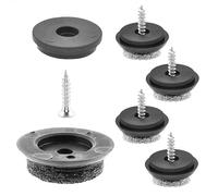 Wagner QuickClick® Patins en Feutre pour Meubles et chaises - Lot de 4 à Visser I 4X Base + vis + Insert Changeable - Feutre de Laine Ultrasoft Slim - diamètre Ø 25 mm - Made en Allemagne - 15780400