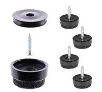 Wagner QuickClick® Patins en Feutre Robuste de Meubles et chaises - Lot de 4 à Visser I 4X Base + vis + Insert Changeable - Feutre Robuste Naturel - Made en Allemagne