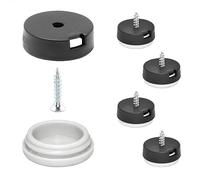 Wagner QuickClick® Patins en Plastique de Meubles et de chaises - Lot de 4 à Visser I 4X Base + vis + Insert Changeable - Plastique Hyper - diamètre Ø 20 mm - Made en Allemagne - 15809000