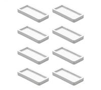 Wagner QuickClick® Patins pour Meubles et chaises en Plastique de Rechange - Lot de 8 Patins de réserve - Plastique Hyper - 32 x 15 mm pour Base 32 x 15 mm - Made en Allemagne - 15791700