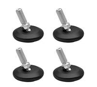 Wagner QuickClick® Pieds réglables Ø 37 mm - Lot de 4 - avec rotule et Filetage M8 x 25 mm I 4X Pied réglable + 4X Patins en Plastique - Hyper - diamètre Ø 30 mm - Made en Allemagne - 15832600