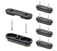Wagner QuickClick® Tandem Patins en Feutre de Laine pour chaises - Lot de 4 à Visser I 4X Base + 8X vis + 4X Insert Changeable - Ultrasoft - 39 x 12 mm - Made en Allemagne - 15781700