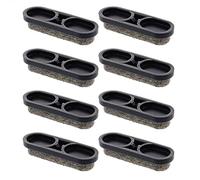 Wagner QuickClick® Tandem Patins pour chaises en Feutre de Laine de Rechange - Lot de 8 Patins de réserve - Feutre de Laine Ultrasoft - 39 x 12 mm pour Base 32 x 12 mm - Made en Allemagne - 15899000