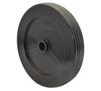WAGNER Roue à disque plein - Diamètre 105 x 15 mm - Trou d'axe Ø 10 mm - Plastique noir - Charge maximale 20 kg - 03810501