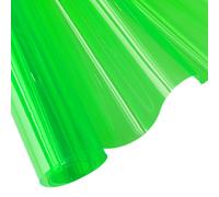 Wagner-Rouleau De Film En Vinyle Pvc Transparent-30 X 135 Cm-0,4 Mm-Couleur Unie Fluo-Imperméable-Super Transparent-Pour Faire Des N?Uds Et Des Décorations-Vert