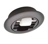 Wagner Roulette pivotante/mini roulette pivotante Ø 15 mm, dure, couronne à roulement à billes, boîtier en plastique noir Ø 55/40 x 11/8 mm, tige en métal, charge maximale 50 kg - Fabriqué en