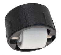 WAGNER Roulette pivotante souple - Diamètre : 15 mm - Boîtier en plastique noir - Diamètre : 26/25 x 13/5 mm - Tige en métal - Charge maximale : 50 kg - Fabriqué en Allemagne