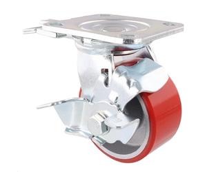 WAGNER Roulette professionell - DIRECTION LOCK 3en1 - roulette pivotante et roulette fixe pour le transport, bande de roulement souple, 2 injecteurs, freins, Ø 100 mm, charge max. 230 kg - 04011401