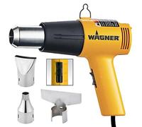 Wagner Spraytech 2417344 HT1000 Kit de pistolet thermique, 3 buses incluses, 2 réglages de température de 1000 °C et 1000 °C, idéal pour le film rétractable, adoucir la peinture, plier les tuyaux en