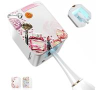 Wagner Stern. Désinfectant UV-C pour brosse à dents profonde pour la maison et les voyages, rechargeable par USB, conception 3D, compatible avec toutes les têtes de brosse. Automatique. (Maquillage)