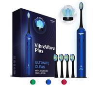 Wagner Stern VibroWave Plus Brosse à dents électrique Sonic Oscillation & Vibration avec 4 têtes de brosse. IPX7 étanche.