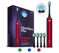 Wagner Stern VibroWave Plus Brosse à dents électrique Sonic Oscillation & Vibration avec 4 têtes de brosse. IPX7 étanche.