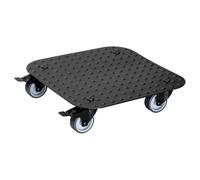 Wagner Support à roulettes pour Pot de Fleur Alaska Black 29 x 29 x 7,5 cm I intérieur + extérieur I Roule Pot en Aluminum revêtu I 2 Freins I Capacité de Charge 150 kg I Made in Germany - 20700801