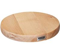 WAGNER Support à roulettes pour pot de fleur MASSIV Ø 25 x 5 cm I Pour l'intérieur I Roule pot en bois massif d'hêtre certifié FSC®, naturel I Capacité de charge 100 kg I Made in EU - 20027101