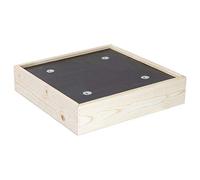 Wagner Support à roulettes pour Pot de Fleur Maxigrip 38 x 38 x 10 cm I intérieur + extérieur I Roule Pot en Bois certifié FSC® I Capacité de Charge 200 kg I Made in Germany - 20006001