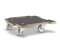 WAGNER Support à roulettes pour Pot de Fleur Maxigrip 39 x 39 x 10 cm I Aide de Transport I intérieur + extérieur I en Bois certifié FSC® I Capacité de Charge 200 kg I Made in Germany - 20139301