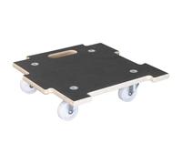 WAGNER Support à roulettes pour Pot de Fleur Maxigrip 39 x 39 x 10 cm I Aide de Transport I intérieur + extérieur I en Bois certifié FSC® I Capacité de Charge 200 kg I Made in Germany - 20139301
