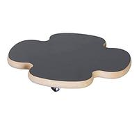 Wagner Support à roulettes pour Pot de Fleur Noir Ø 33 x 4 cm I pour l'intérieur I Roule Pot en MDF avec revêtement en mélamine, Noir I Capacité de Charge 100 kg I Made in Germany - 20027601