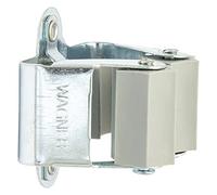 WAGNER Support d'appareils/support mural CLIP - 52 x 52 x 38 mm, acier galvanisé, pince en plastique pour appareils Ø max. 3 cm, charge max. 2 kg - 15204501