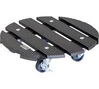 Wagner System Multiroller Dessous de plat à roulettes en composite bois-plastique WPC, charge admissible 100 kg, Ø 29 cm, anthracite ; 433146