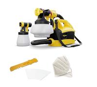 WAGNER Système de Peinture par pulvérisation W 690 FLEXiO pour peintures murales, Vernis & lasures à l'intérieur & à l'extérieur, 15 m²-6 Min, réservoir 1800 ml/800 ML, 630 W, Tuyau 3,5 m
