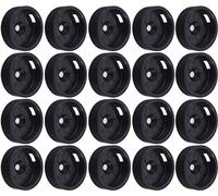 Wagner vas167 en plastique Quick Click Basic à coller Ø 20 mm, hauteur : 6 mm, noir Contenu : Lot de 20