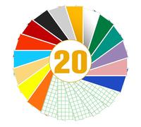 Wagner-Vinyle Permanent,Smart Vinyl Permanent Pour Cricut Joy 15 Pièces Smart Vinyle Adhesif Avec 5 Film De Transfert,30.5 X 14 Cm Vinyl Permanent Pour Bricolage,Tasses,Panneaux,Décoration