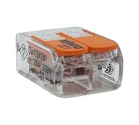 Wago 0,2-4 Borne de connexion 221-412 fils 2,2 à 4 mm² avec levier de commande, petit modèle transparent