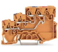 WAGO 2000-5352 Bloc de jonction pour capteur à 3 étages 7 mm Push-In orange 15 pc(s)