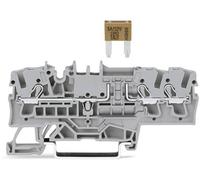 WAGO 2002-1781 Bloc de jonction à fusibles 5.20 mm Push-In gris 50 pc(s)