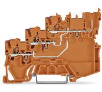 WAGO 2020-5372 Bloc de jonction pour capteur à 3 étages 7 mm Push-In orange 15 pc(s)