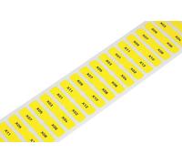 WAGO 210-807/000-002 Etiquette pour impression transfert thermique 20 x 8 mm Couleur de la surface de marquage: jaune Nombr
