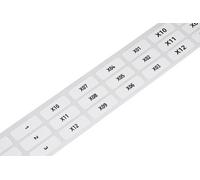 WAGO 210-808 Etiquette pour impression transfert thermique 25 x 9.5 mm Couleur de la surface de marquage: blanc Nombr