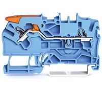 WAGO 2102-1204 Borne de passage 5.20 mm Push-In bleu 50 pc(s)