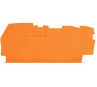 WAGO 2102-1392 Plaque d'extrémité et intermédiaire orange 100 pc(s)