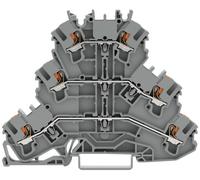 WAGO 2202-3204 Bloc de jonction traversant à 3 étages connexion Cage Clamp bleu 50 pc(s)