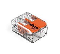 WAGO 221-412 Compact Lever-Nuts® Connecteurs d'épissure, 2 conducteurs, 24-12 AWG, pot de 550 pièces