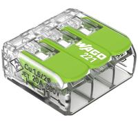 Borne de raccordement WAGO 221-423 flexible: 0.14-4 mm² rigide: 0.2-4 mm² Nombre de pôles: 3 tran