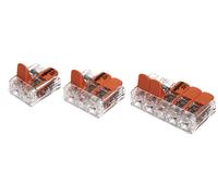 Wago 221-6 Bornes SET 50x 221-612, 30x 221-613, 15x 221-615 - Connecteur de fil de câble - Original WAGO