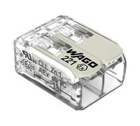 WAGO 221-682 - Borne de connexion, 2 conducteurs, 6 mm², certifiée ex