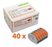 WAGO 222-415 Bloc De Jonction À Levier 5 Conducteurs 32A 400V 5 Bornes