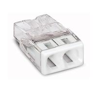 5 x Wago 2273-202 Compact avec anneau - Pince Dose - Pince Installation - 2 fois plus - Transparent/blanc
