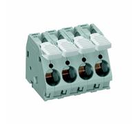 Bornier à ressort WAGO 2716-103 6.00 mm² Nombre de pôles 3 gris 40 pc(s)