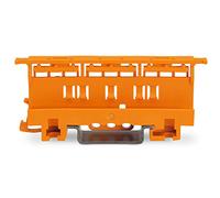 WAGO 5x adaptateurs de fixation pour bornes à levier 2, 3, 5 positions de la série 221-61x - TS35 / rail DIN - Orange