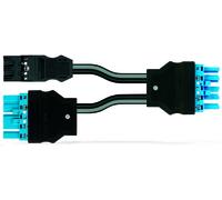 WAGO 771-5001/180-000 Distributeur Alimentation mâle - Alimentation femelle Nombre total de pôles: 3, 5 noir, bleu 0.50 m 1 pc(s)