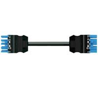 WAGO 771-9985/006-301 Câble de raccordement secteur Alimentation femelle - Alimentation mâle Nombre total de pôles: 5 noir, bleu
